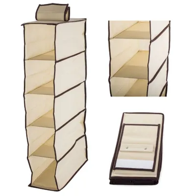 Produktbild von Verk 01336 Hängeorganizer mit 5 Fächern 30x15x70cm beige