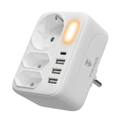 Produktbild von Síťový adaptér Viking AC34, rozbočovač, 7 výstupů