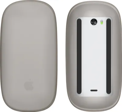 Produktbild von kwmobile Silikon Schutzhülle kompatibel mit Apple Magic Mouse 1 / 2 Hülle - PC Maus Cover aus softem Silikon - Schwarz