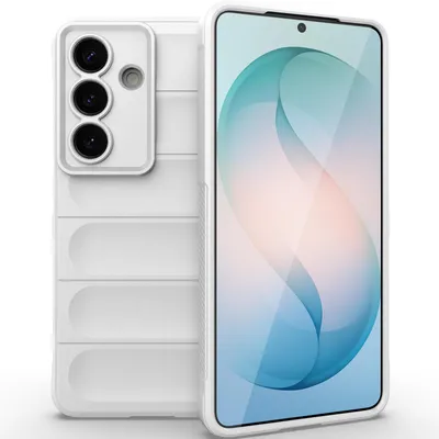 Produktbild von Handyhülle für Samsung Galaxy S26 Weich TPU Silikon Stossfest Anti-rutsch Hülle Weiß