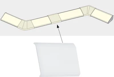 Image de Paulmann LED Strip Profile Delta Cover Set of 4