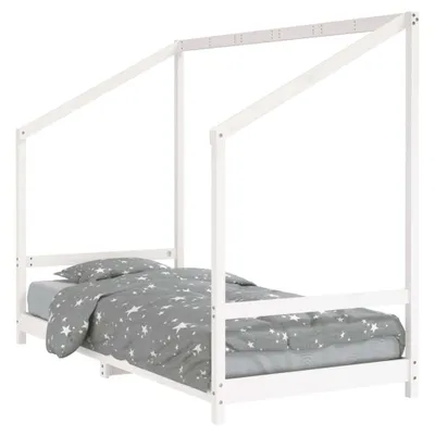 Obrázek produktu pro vidaXL Dětská postýlka bílá 90x200 cm Masivní borovicové dřevo