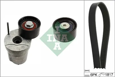 Produktbild von INA 529 0370 10 Keilrippenriemensatz für BMW 3 Touring (E91)