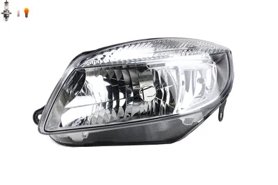 Productafbeelding van Johns, halogeenkoplamp, compatibel voor Škoda Roomster Praktik 06-10, linkerzijde. Lamp