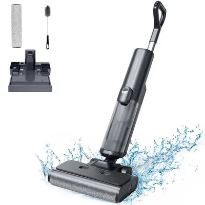 Produktbild von Proscenic WashVac F20 A Nass- & Trockensauger, Saugwischer kabellos mit 1L Frisch und Schmutzwassertank, wechselbarer Akku, Selbstreinigung-Grau,50min