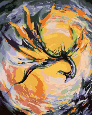 Produktbild von Zuty - Malen nach Zahlen - FLIEGENDER DRACHE, 40x50 cm, ohne Keilrahmen