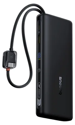 Immagine prodotto di Power bank Baseus EnerFill FC41 da 20.000 mAh, 100W, con display digitale, cavo USB-C incluso, Nero