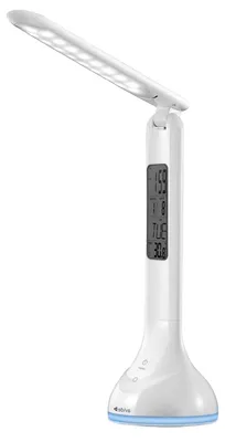 Productafbeelding van Avide LED Bureaulamp Dimbaar 4W - USB Opladen - Met Kalender + Alarm + Klok + Thermometer Functie - 250 lumen - Wit