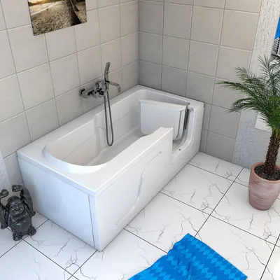 Produktbild von Seniorenwanne mit Tür S17-L 150x75cm ohne Armatur
