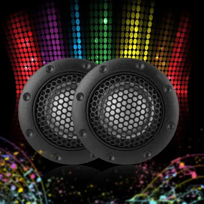 Produktbild von 2 Stücke 25mm/1in Universal Dome Auto Lautsprecher Stereo Kleiner Hochtöner Audio Sound Loudspeake