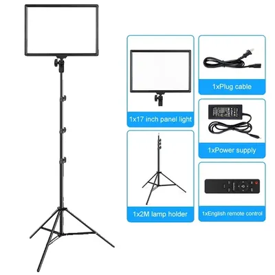 Obrázek produktu pro LED video osvětlení, 17palcový obdélníkový panel, 3 teplotní světla, 14palcová sada 3