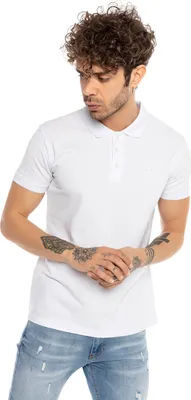 Produktbild von Red Bridge Herren Poloshirt T-Shirt Basic R-Logo Weiß XXL
