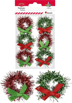 Produktbild von 3D Weihnachtsgirlande Aufkleber 6 Stück Titanum