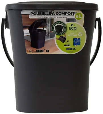 Produktbild von EDA Komposteimer KOMPOST 6 Liter anthrazit