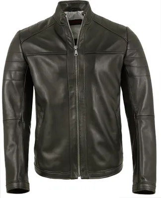 Produktbild von Maddox - Herren Lederjacke Lammnappa schwarz : 58