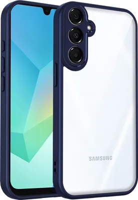 Obrázek produktu pro Pouzdro pro Samsung Galaxy A25 průhledný zadní kryt s TPU rámečkem, odolné proti nárazům Modrý