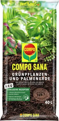Produktbild von COMPO SANA® Grünpflanzen- und Palmenerde - 40 Liter