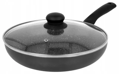 Produktbild von Brunbeste Marmorpfanne 28cm mit Deckel, antihaftbeschichtet