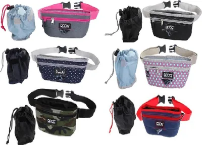 Produktbild von DOOG Treat Pouch large Leckerchen Tasche 20 x 12 cm, Farbe:black / grey