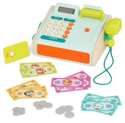 Obrázek produktu pro B.Toys Mini pokladna - hrací set - pokladna se skenerem a čtečkou karet