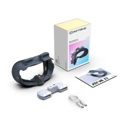 Obrázok produktu pre Náhradná maska s ventilátorom na cirkuláciu vzduchu VR pre Quest 3, dva magnetické ventilátory, privádza chladný vzduch dovnútra a odvádza teplo von, zabraňuje zahmlievaniu okuliarov