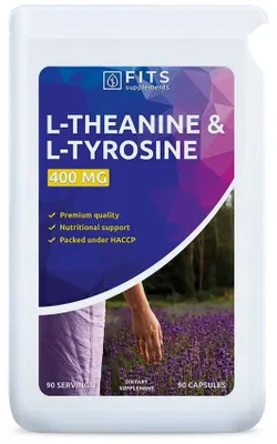 Produktbild von L-Theanin und L-Tyrosin, 90 Kapseln