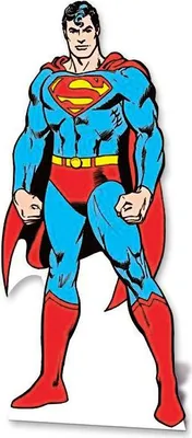 Produktbild von Superman Pappaufsteller (Stand Up) - Superman Classic Version (189 cm)