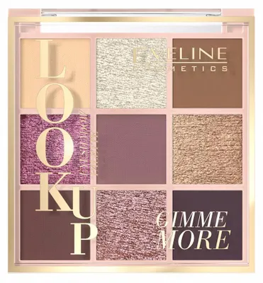 Produktbild von Eveline Cosmetics Look Up – langanhaltender, mattierender Lidschatten – 12er Karton