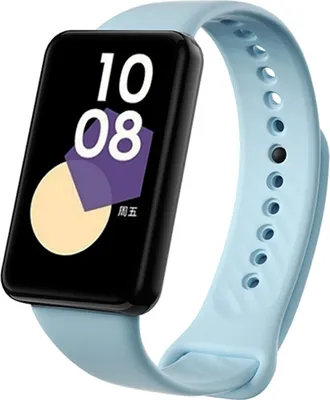 Produktbild von Für Honor Band 9 hochwertiges TPU mit schwarzer Schnalle Watch Ersatz Arm Band Hellblau