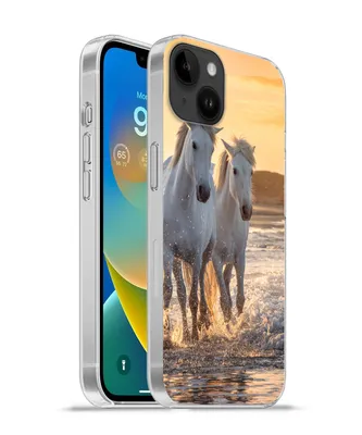 Produktbild von MuchoWow® Handyhülle Schutzhülle Hülle für Apple iPhone 14 Plus - Soft case Pferde - Wasser - Strand - Tiere Silikon Softcase Handy Hülle - Abbildung