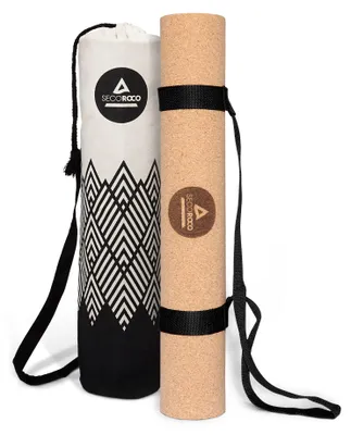Produktbild von Yogamatte Kork - getestet mit - 3 mm Stärke - rutschfest, vegan & nachhaltig - Yoga Matte aus Kork & Kautschuk inklusive Yogatasche