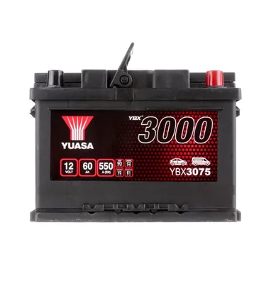 Produktbild von YUASA YBX3000 Starterbatterie 12V 60Ah 550A/EN LB2 Batterie