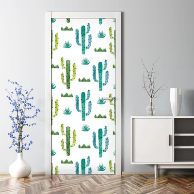 Produktbild von Dekorative Abnehmbarer Wandsticker Tapete Türtapete selbstklebend Blumiges Pastell 70 x 200 cm