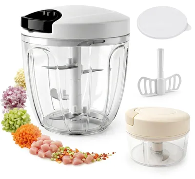 Immagine prodotto di Set di accessori manuali per tagliare verdure, composto da 4 pezzi