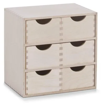 Imagen del producto de Element decorativo, juego de 6 piezas, madera de abedul, 28 x 20 x 28 cm