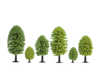 Immagine prodotto di NOCH 32801 Alberi decidui 25 pezzi, altezza 3,5 - 5 cm