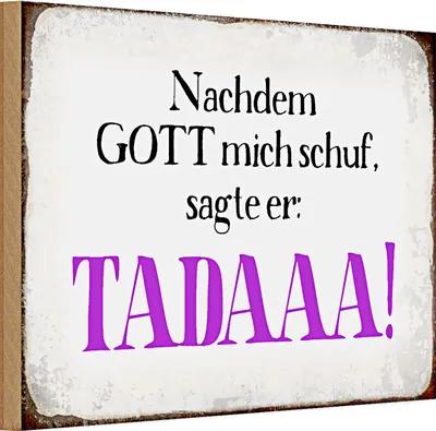 Produktbild von Holzschild Spruch 30x20cm Nichtraucher bitte vor die Tür