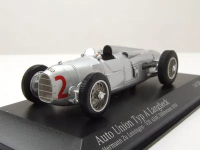 Obrázok produktu pre Minichamps 410342002 Auto Union Type A Longtail #2 VIII ADAC Eifelrennen 1934 Hermann zu Leiningen 1:43