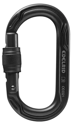 Produktbild von Edelrid Oval Power 2500 Screw Karabinerhaken Silber  Silber One Size