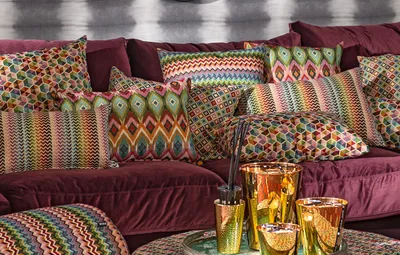 Produktbild von H.O.C.K. Akasma Kissen 50x30cm multicolor boho