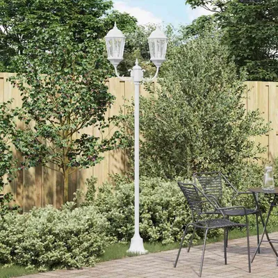 Immagine prodotto di vidaXL Lampada da giardino bianca 68 x 20 x 235 cm Alluminio e vetro