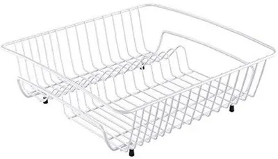 Produktbild von Abtropfgestell quadratisch, weiß, 40 x 37 x 14 cm - Ideal für die Küche
