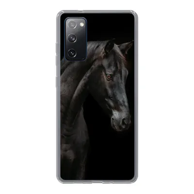 Produktbild von MuchoWow® Handyhülle Schutzhülle Hülle für Samsung Galaxy S20 FE Pferd - Tier - Schwarz Silikon Softcase Handy Hülle - Abdeckung
