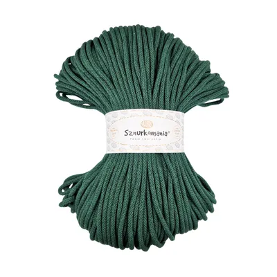 Produktbild von Baumwollkordel mit einem Kern 5mm 100m, Makrameegarn, Makrameekordel, Häkelkordel, Makrameekordel, Naturgarn, 5mm Kordel, geflochtene Baumwollkordel