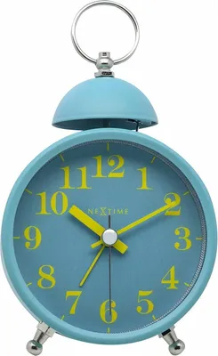 Obrázek produktu pro Budík NeXtime 5213TQ Single Bell, tyrkysový, 9,6 x 16,5 cm