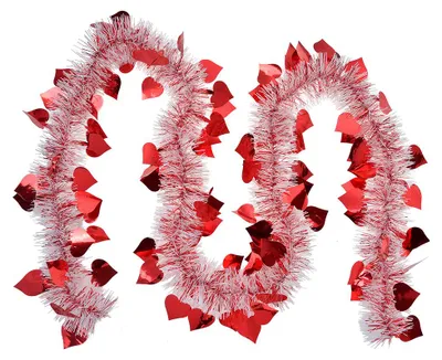 Image de Clayre & Eef Guirlande de Noël 200 cm rouge plastique