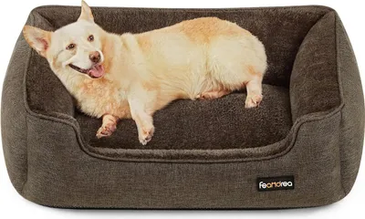 Immagine prodotto di Cuccia per cani FEANDREA, sfoderabile, 90 x 75 x 25 cm, marrone