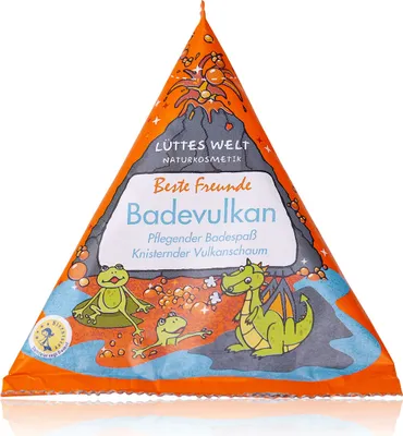 Produktbild von Lüttes Welt Badevulkan "Beste Freunde" - Badezusatz für Kinder - e Naturkosmetik