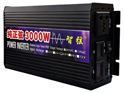 Produktbild von Wechselrichter, reine Sinuswelle, mehrere Eingangsvoltagen, 3000W-b, 24V-b, 220V-g