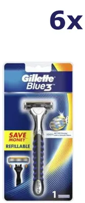 Produktbild von 6x Gillette Blue3 - scheerapparaat + 1 navulmesjes